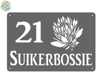 Protea Flower House Sign Wall Art