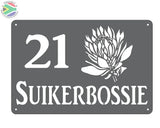 Protea Flower House Sign Wall Art