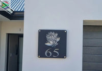 Flower House Sign Designs Wall Art