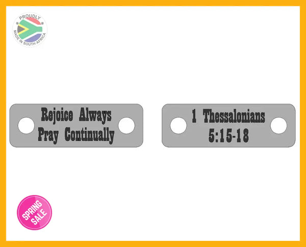 Rejoice Always 1 Thessalonians Shoelace Tag Set Shoe Lace Tags