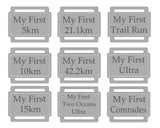 Ribbon Labels For First Achievement Running Medals