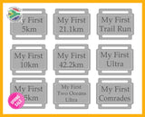 Ribbon Labels For First Achievement Running Medals