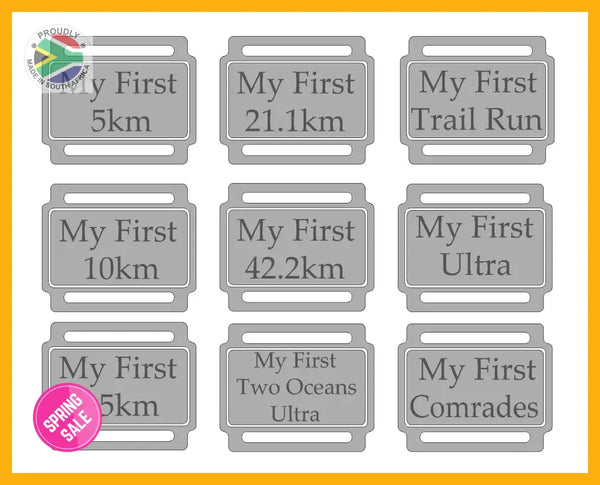 Ribbon Labels For First Achievement Running Medals