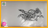 BMW S 1000 RR Motorcycle Detailed Silhouette Metal Wall Art Wall Art