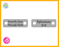 Saved By Grace Ephesians Shoelace Tag Set Shoe Lace Tags
