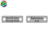 Saved By Grace Ephesians Shoelace Tag Set Shoe Lace Tags