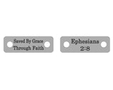Saved By Grace Ephesians Shoelace Tag Set Shoe Lace Tags