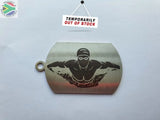 Eat Sleep Butterfly Swimming Silhouette Double Sided Laser Engraved Key Ring-Bag Tag Key Rings