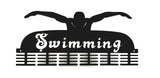 Swimming 48 Tier Medal Hanger Black Sports Medal Hangers