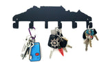 Table Mountain 6 Hook Key Hook Ferro Grain Black Home Décor