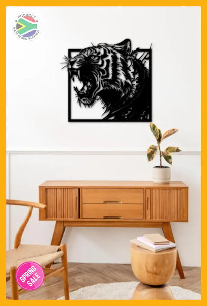 Tiger Design Steel Wall Art