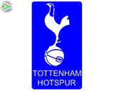 Tottenham Hotspur Football Club Mounted Wall Art Design 70Cm X 40Cm Medium / Blue