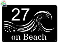 Waves House Sign Wall Art