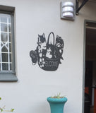 Welcome Cats In A Basket Wall Art Dog Kennel & Run Accessories