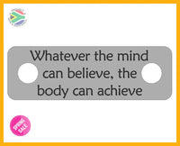 Whatever the mind can believe Individual Shoelace Tag Shoe Lace Tags
