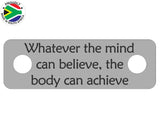 Whatever the mind can believe Individual Shoelace Tag Shoe Lace Tags