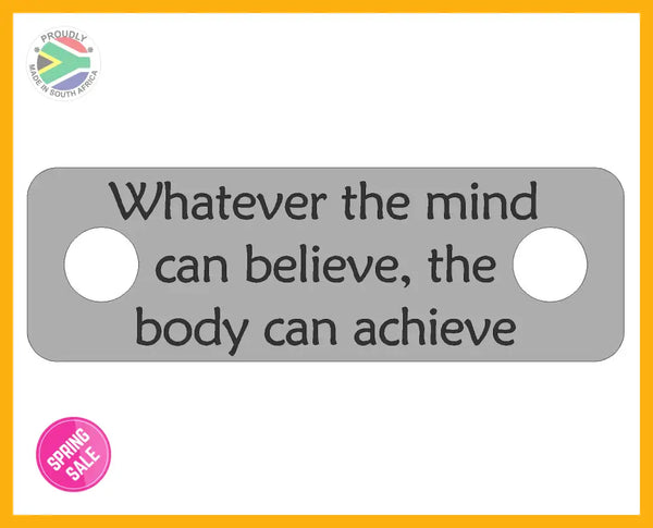 Whatever the mind can believe Individual Shoelace Tag Shoe Lace Tags