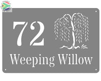 Willow Tree House Sign Wall Art