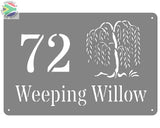 Willow Tree House Sign Wall Art