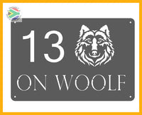 Wolf Street House Sign Wall Art