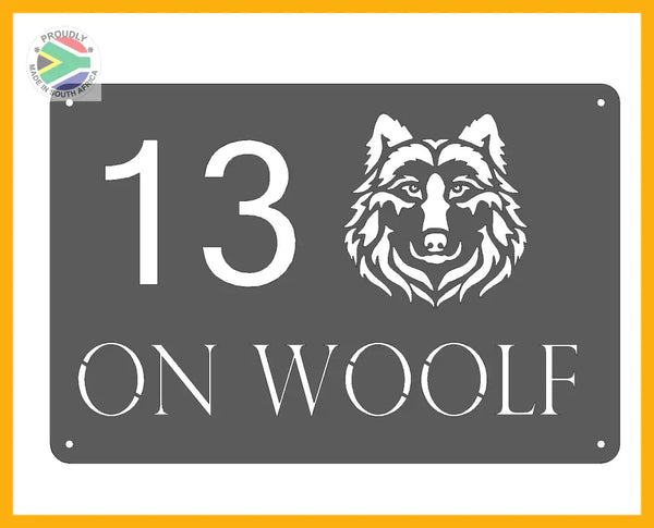 Wolf Street House Sign Wall Art