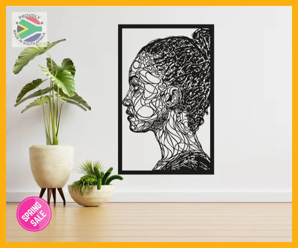 Geometric Face Design 2 Mounted Wall Art