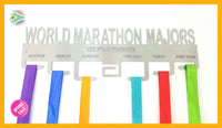 World Marathon Majors 7 Tier Medal Hanger Stainless Steel Brush Finish Sports Medal Hangers