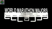 World Marathon Majors 7 Tier Medal Hanger Stainless Steel Brush Finish Sports Medal Hangers