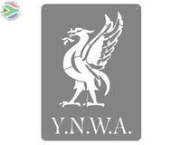 Y.n.w.a. Liverbird Mounted Wall Art Small - Stainless Steel Brush Finish