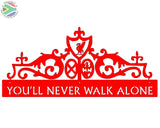 You’ll Never Walk Alone Gates Of Shankly Mounted Wall Art Large / Red