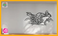 Yamaha YZF-R1 Motorcycle Detailed Silhouette Metal Wall Art Wall Art