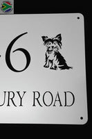 Yorkie Design House Sign Wall Art