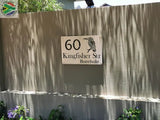 King Fisher Bird House Sign Wall Art