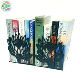 Protea Flower Book Ends Black Home Décor