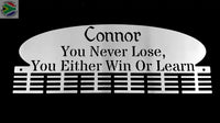 Personalised Plate 48 Tier Medal Hanger With Name And Up To 15 Word Saying Sports Medal Hangers