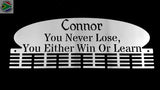Personalised Plate 48 Tier Medal Hanger With Name And Up To 15 Word Saying Sports Medal Hangers