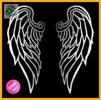 Angels Wings Set Wall Art Stainless Steel Brush Finish / Medium