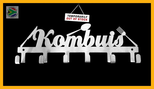 Kombuis Utensil Design Dish Cloth-Key Hook Stainless Steel Brush Finish Key Hooks