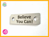Believe You Can Individual Shoelace Tag Shoe Lace Tags