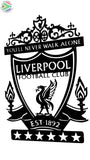 Liverpool 6 Star Champions League Crest Mounted Wall Art Design