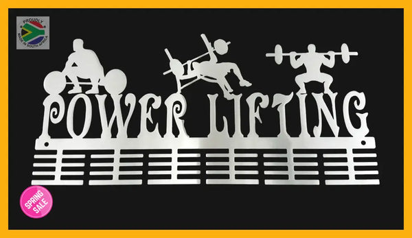 Man Power Lifting 48 Tier Medal Hanger Stainless Steel Brush Finish Sports Medal Hangers