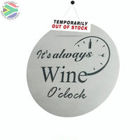 Wine Coasters Laser Etched In Stainless Steel Its Always Wine Oclock