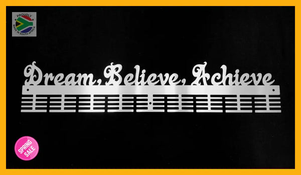 Dream Believe Achieve 72 Tier Medal Hanger Sports Medal Hangers