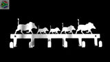 Warthog Family 6 Hook Key Home Décor