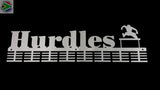 Hurdles 64 Tier Medal Hanger Stainless Steel Brush Finish Sports Medal Hangers
