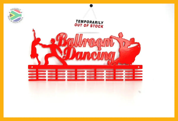 Ballroom Dancing 48 Tier Medal Hanger Red Sports Medal Hangers