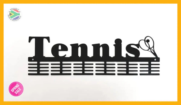 Tennis 48 Tier Medal Hanger Black Sports Medal Hangers