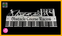 Obstacle Course Racing 48 Tier Medal Hanger Stainless Steel Brush Finish Sports Medal Hangers