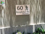 King Fisher Bird House Sign Wall Art