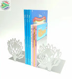 Protea Flower Book Ends Stainless Steel Brush Finish Home Décor